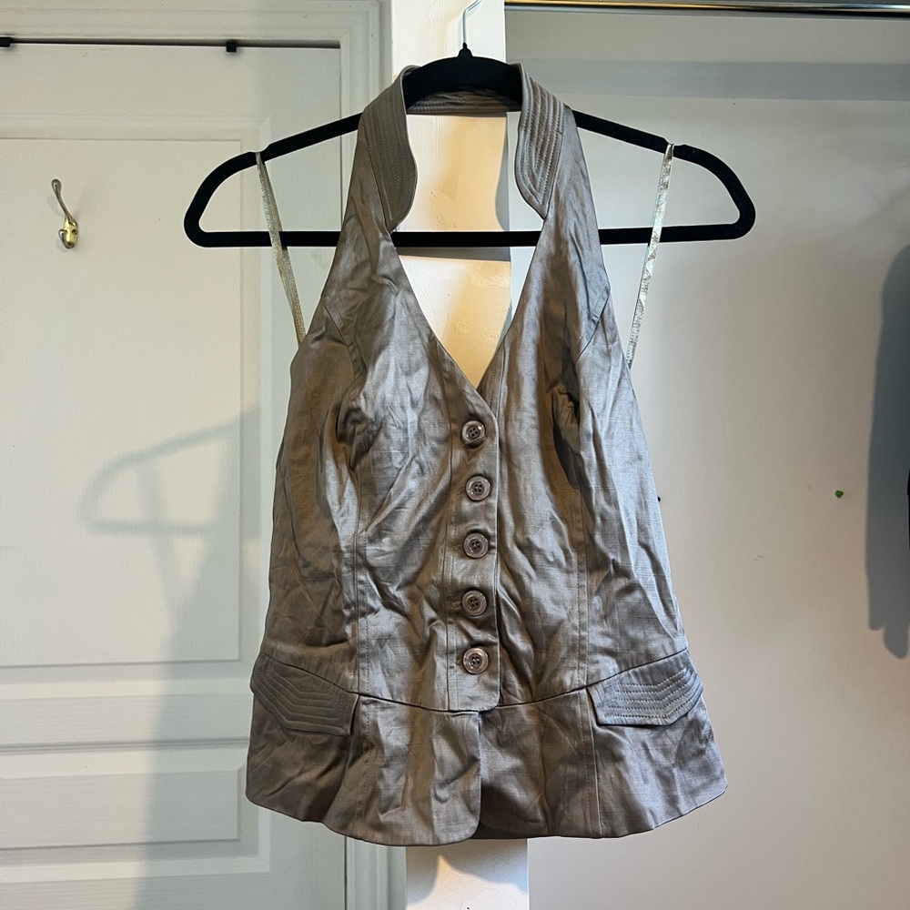 Le Chateau Elegant Gray Vest